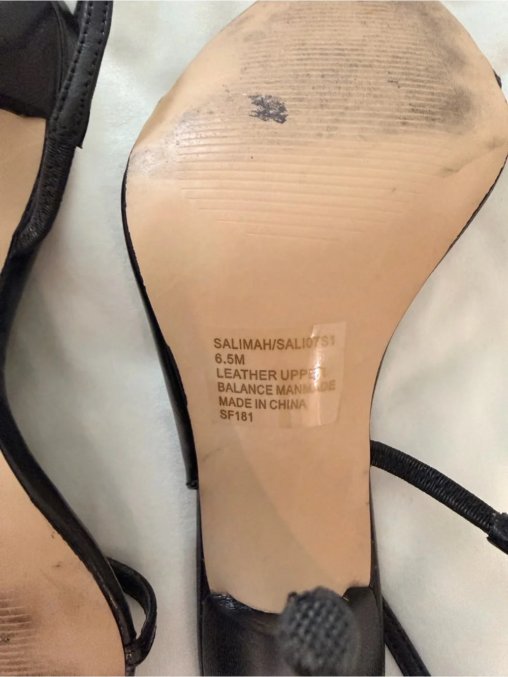 Steve Madden Black Leather Pointed Slingback Stiletto Heels